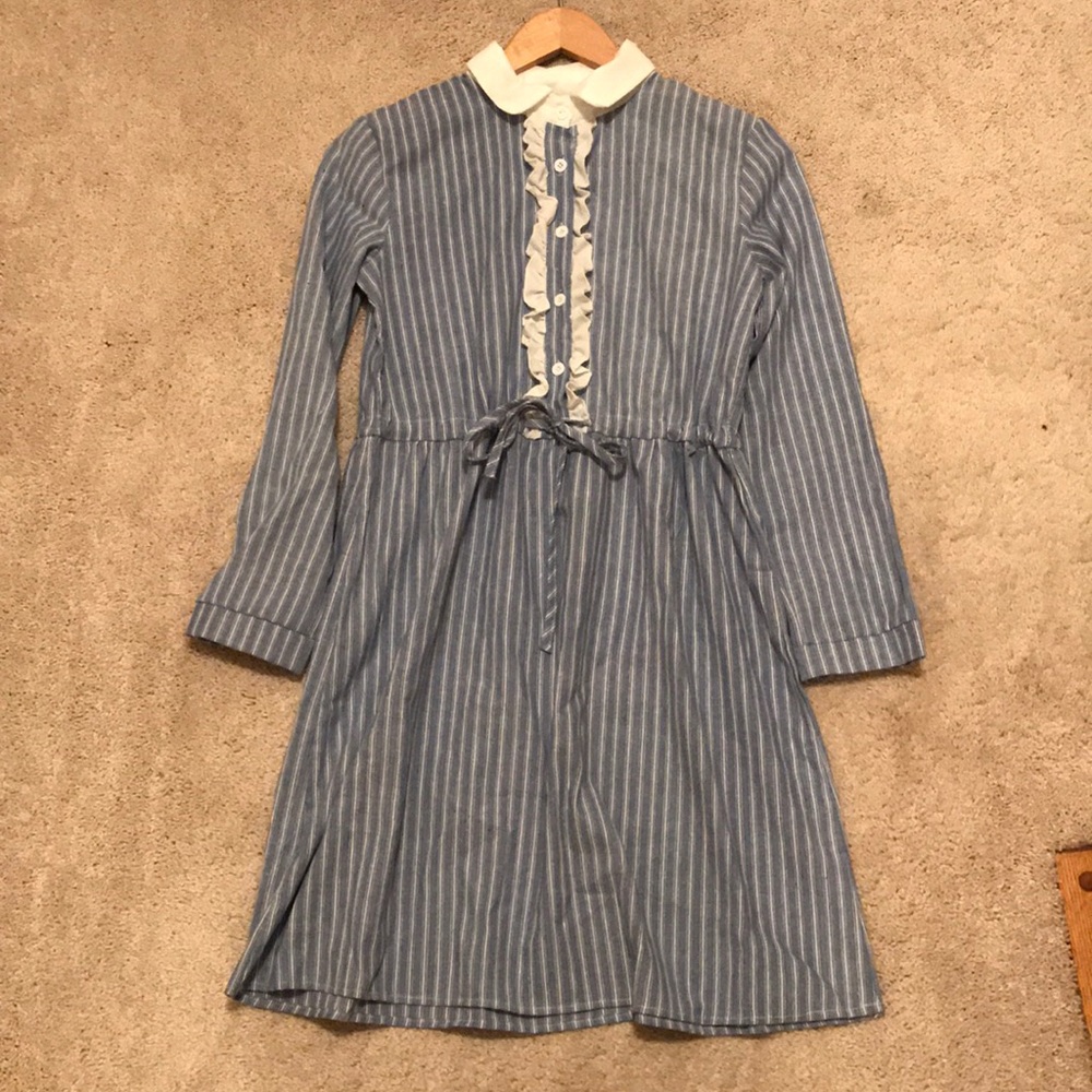 collared ruffled button down kawaii Lolita dress!!